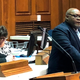 Rep. Greg Porter, D-Indianapolis, speaks against the House Republican budget proposal during debate Monday, Feb. 25. 2019, in Indianapolis.